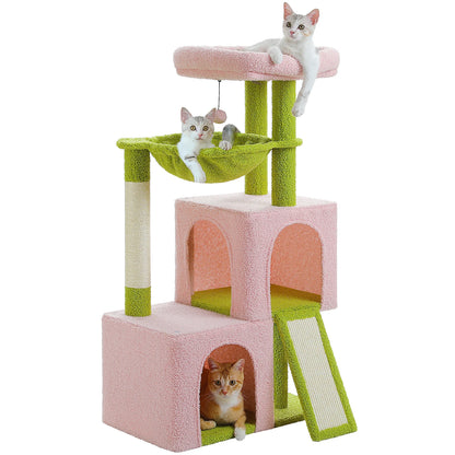 “Mega Cat Tower – Condos, Scratch Posts & Toys”