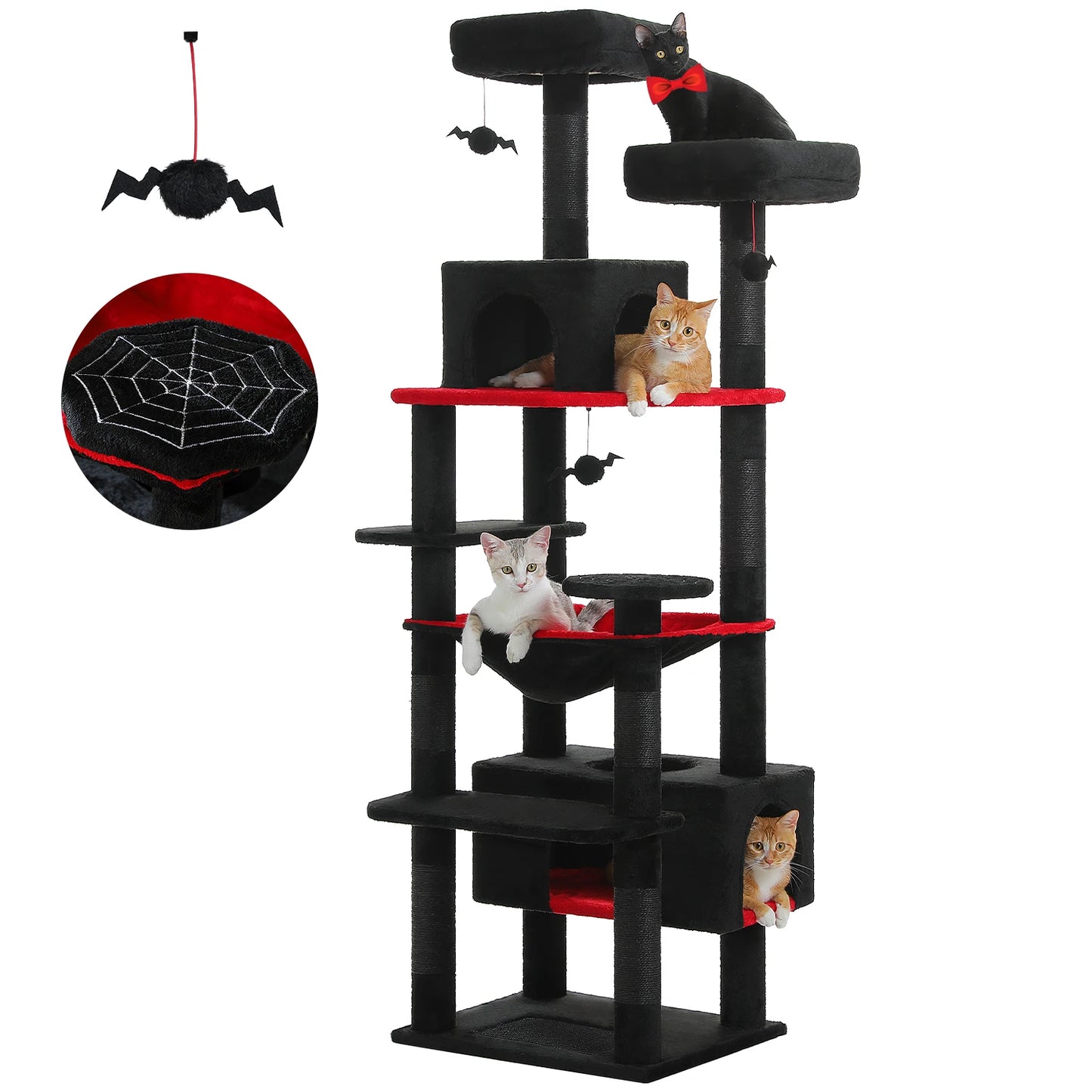 “Purr Palace – Large Tree with Scratcher & Bed”