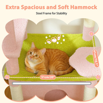 “Purr Palace – Large Tree with Scratcher & Bed”
