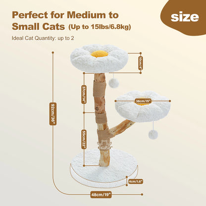 “Blossom Tree – Cat Tower with Scratcher & Bed”