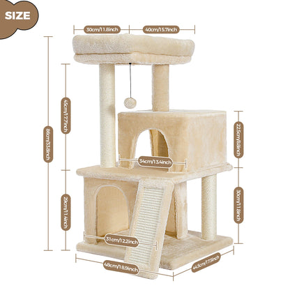 “Mega Cat Tower – Condos, Scratch Posts & Toys”