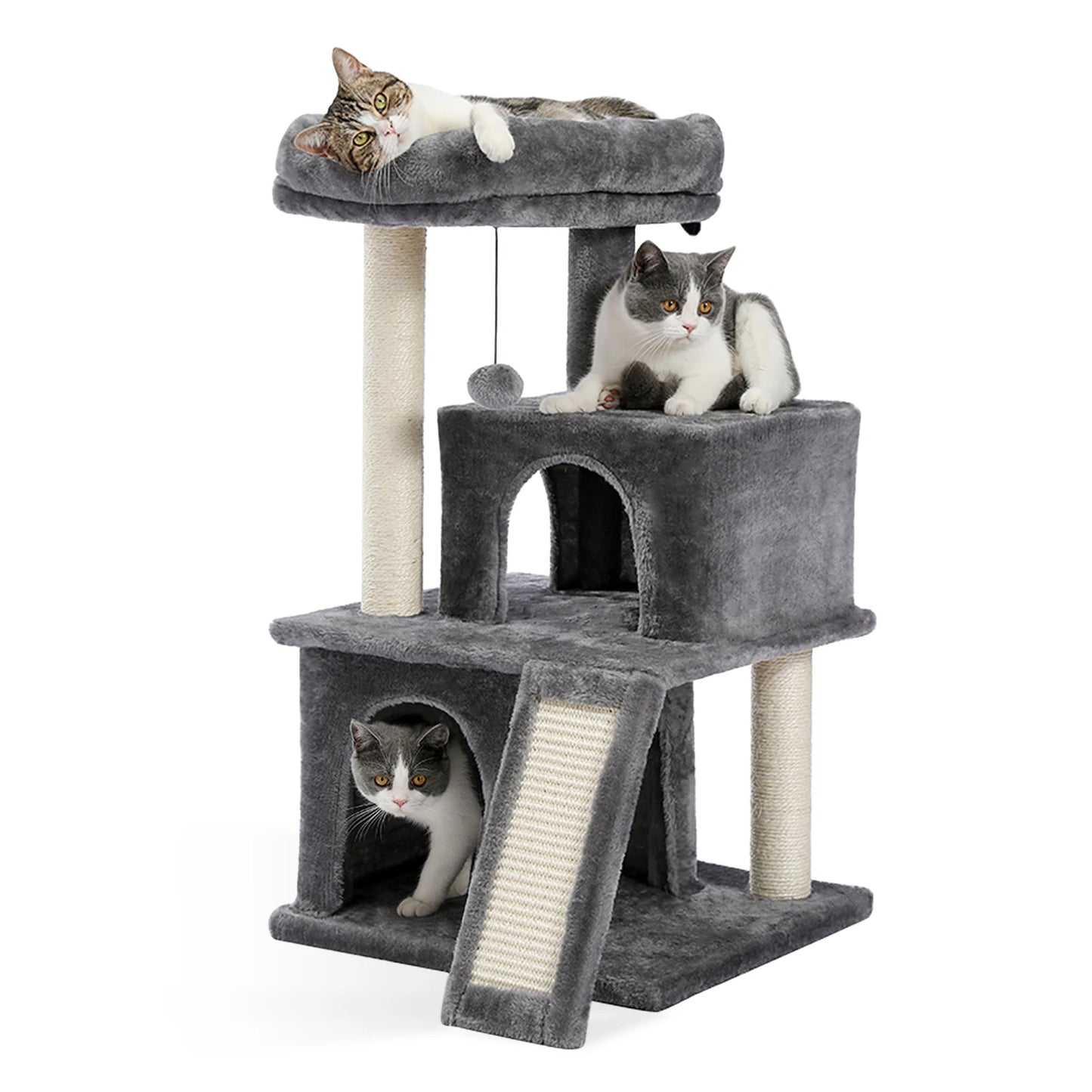 “Mega Cat Tower – Condos, Scratch Posts & Toys”