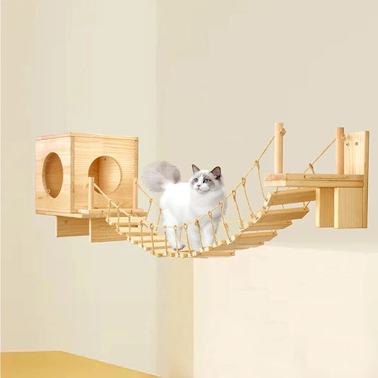 “Wall Cat Perch – Bridge, House & Climbing Fun”