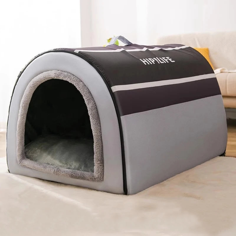 Winter-Ready Large Dog Kennel – Insulated, Removable, Four-Season Use