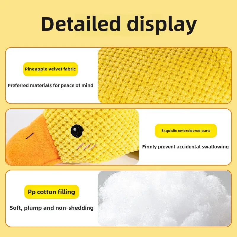 “Plush Duck Toy – Molar Relief & Fun Sounds”