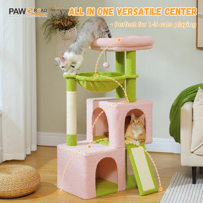 “Mega Cat Tower – Condos, Scratch Posts & Toys”