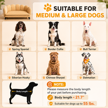 Luxury Pearl Pet Sofa Bed for Medium & Large Dogs
