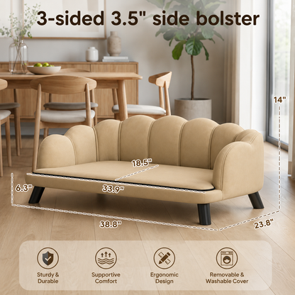 Luxury Pearl Pet Sofa Bed for Medium & Large Dogs