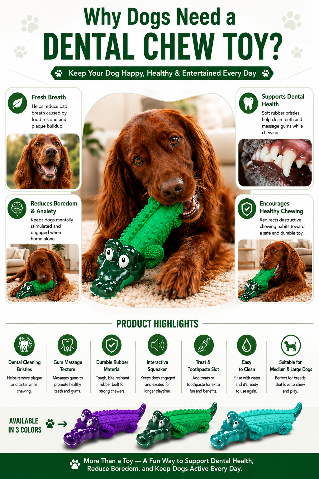 Indestructible Dog Chew Toy for Aggressive Chewers
